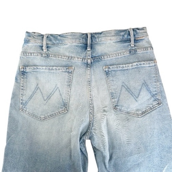 MOTHER Superior The Hustler Roller Fray Wide Leg Jeans I Confess - Picture 7 of 11